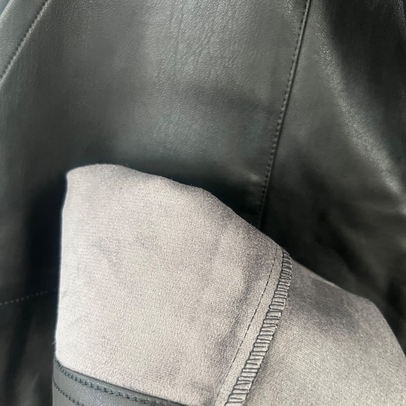 Brand new Faux Leather Black Monki ASOS Pants Seamed - Picture 6 of 7